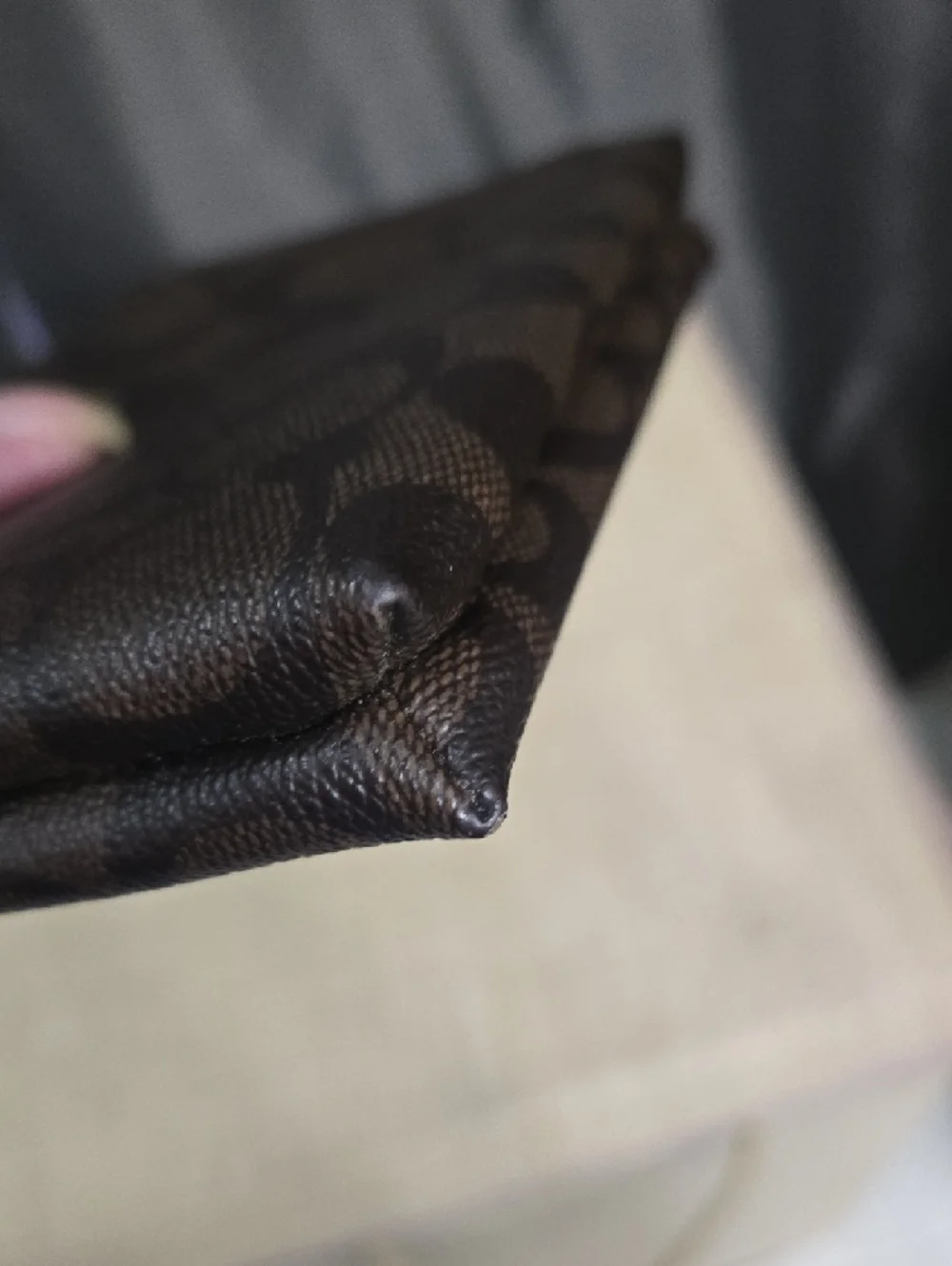 Coach Brown & Black Double Zip Wristlet - Picture 9 of 10